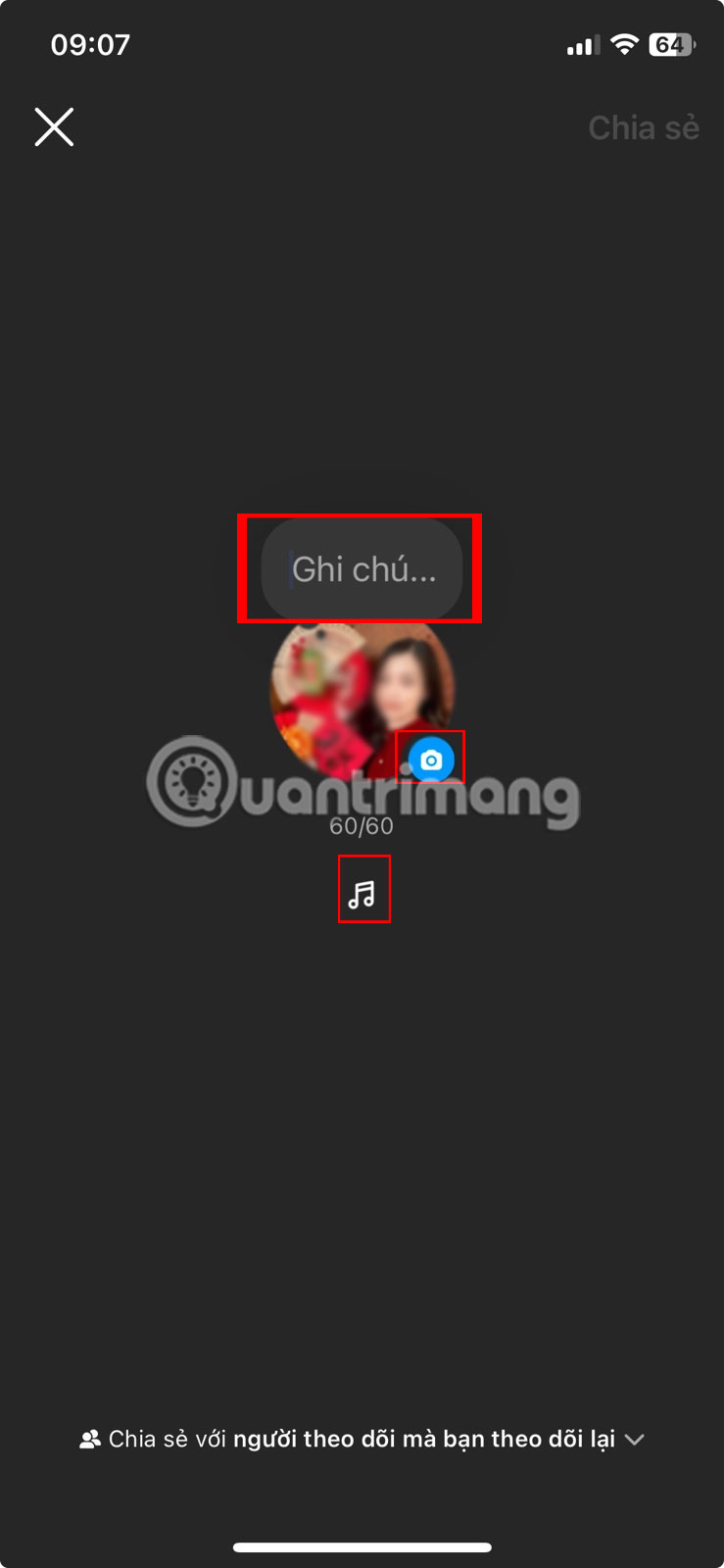 Chọn loại ghi chú