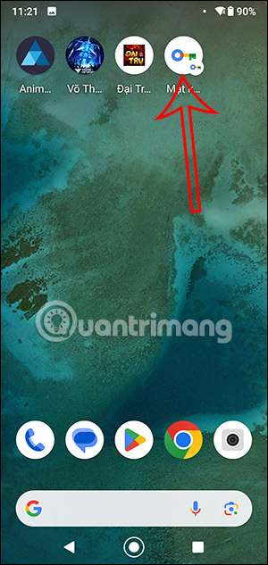 Xem mật khẩu lưu trên Google tại màn hình Android