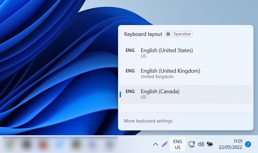 Trình chuyển đổi ngôn ngữ trong Windows 11 