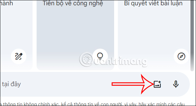 Chat với Gemini bằng ảnh 