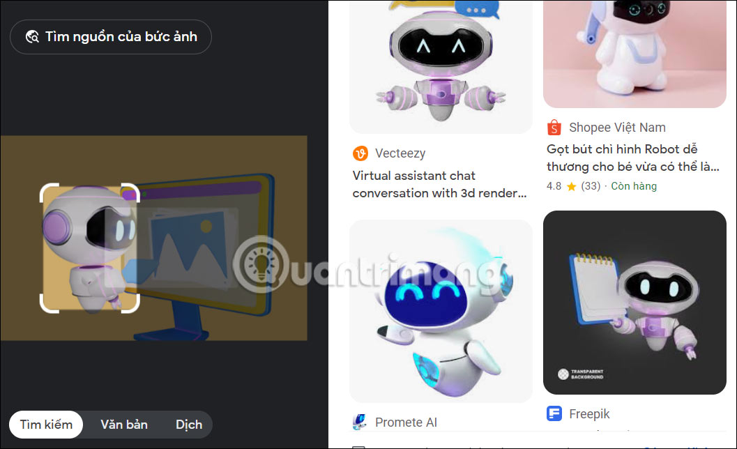 Tìm kiếm ảnh bằng Google Lens