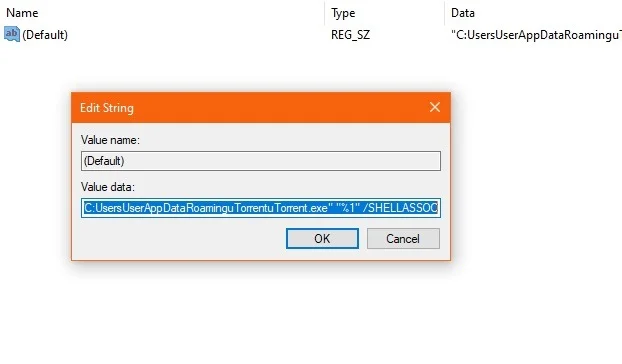 Utorrent trong thư mục mặc định