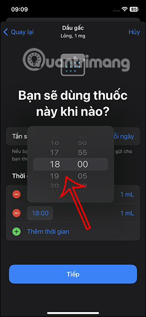 Chọn thời gian khác uống thuốc 