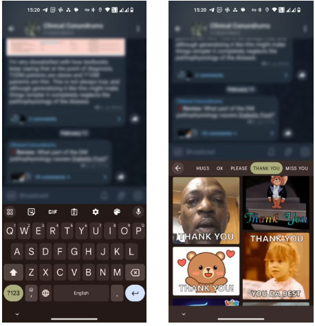 Ảnh GIF trên bàn phím Gboard trên Android