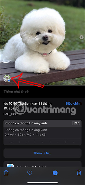 Thẻ tên trong ảnh