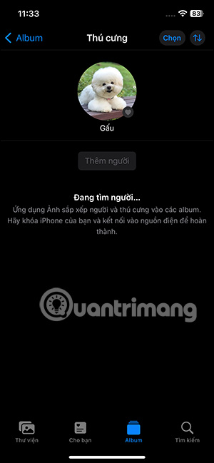 Album thú cưng đã tạo