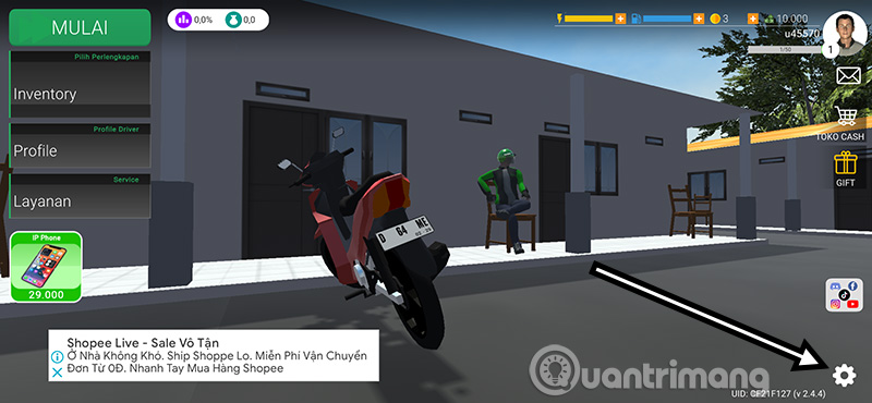 Ojol The Game đổi tiếng Việt