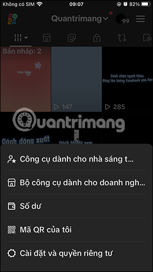 Chỉnh kích thước chữ TikTok