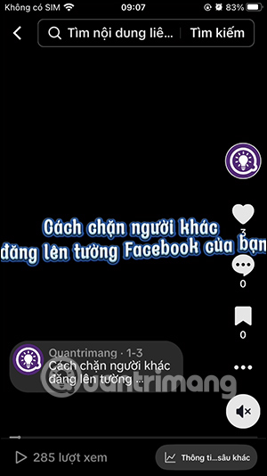 Xem video TikTok chữ to 