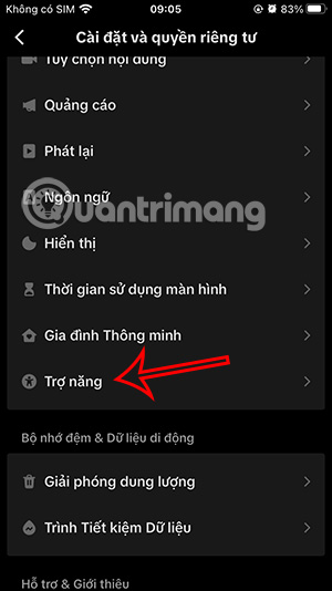Trợ năng TikTok