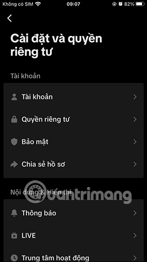 Chữ phóng to trên TikTok