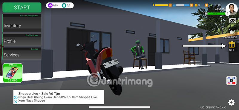 code ojol the game