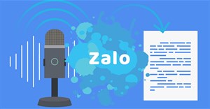 Cách chuyển tin nhắn âm thanh thành văn bản trên Zalo
