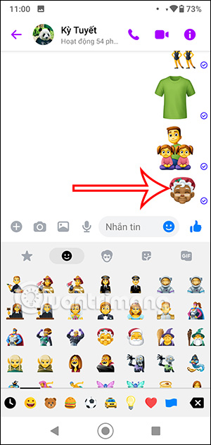 Màu mới emoji Messenger
