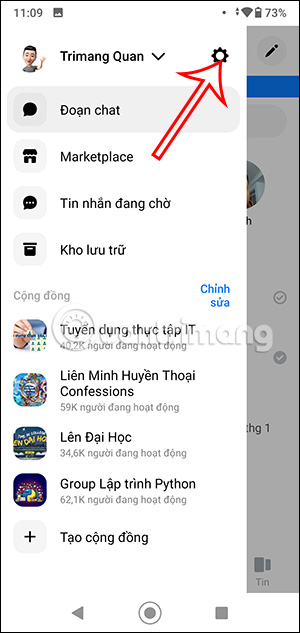 Cài đặt Messenger