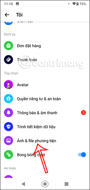 Chỉnh ảnh và phương tiện Messenger