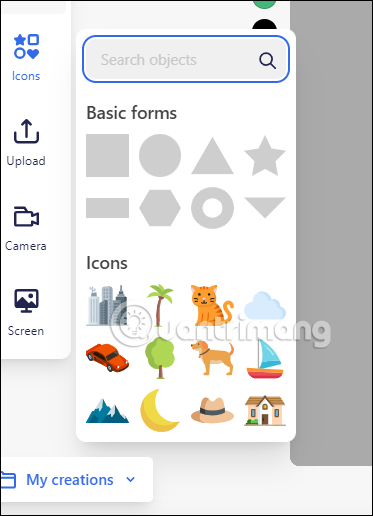 Dùng biểu tượng trên Freepik