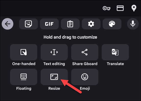 Kéo bàn phím Android để làm cho nó lớn hơn