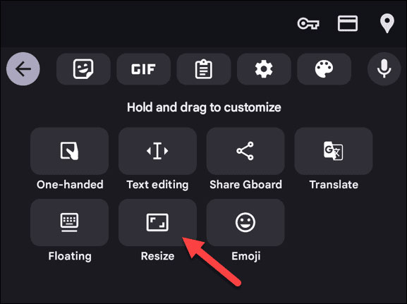 Giảm kích thước bàn phím trên Android