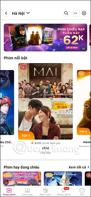 Phim đang chiếu trên MoMo