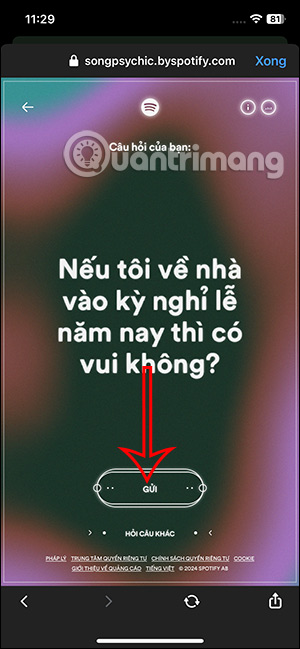 Gửi câu hỏi