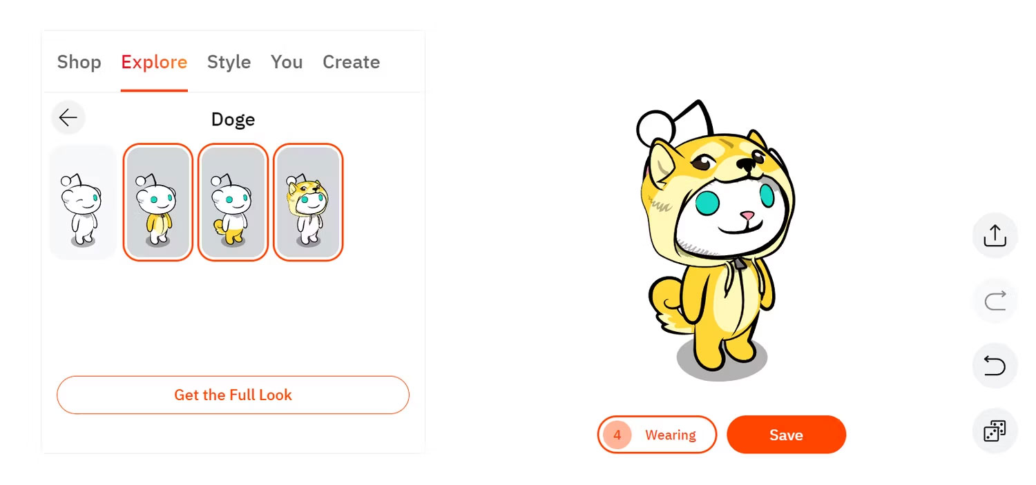 Tạo kiểu cho avatar Reddit trên trang web