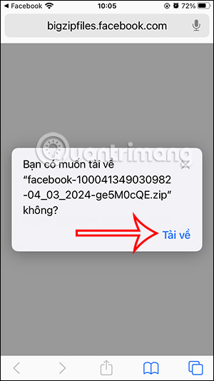 File dữ liệu Facebook