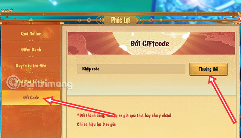 giftcode ao mong tru tien