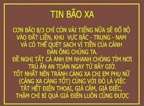 Cơn bão mang tên 8/3 khiến bao cánh mày râu điêu đứng dù đã được cảnh báo từ rất sớm.