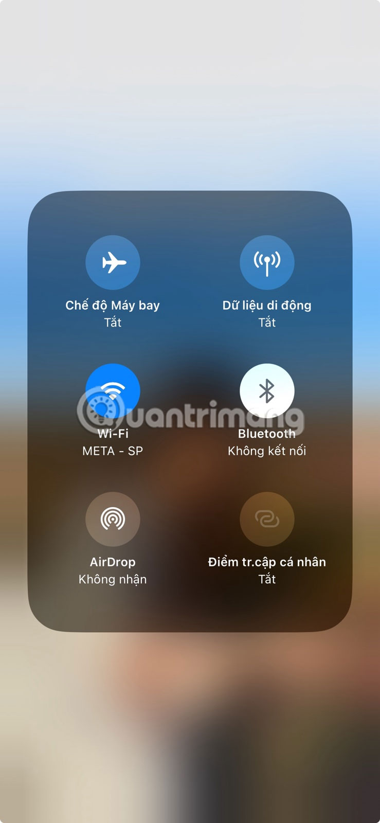 Bật AirDrop