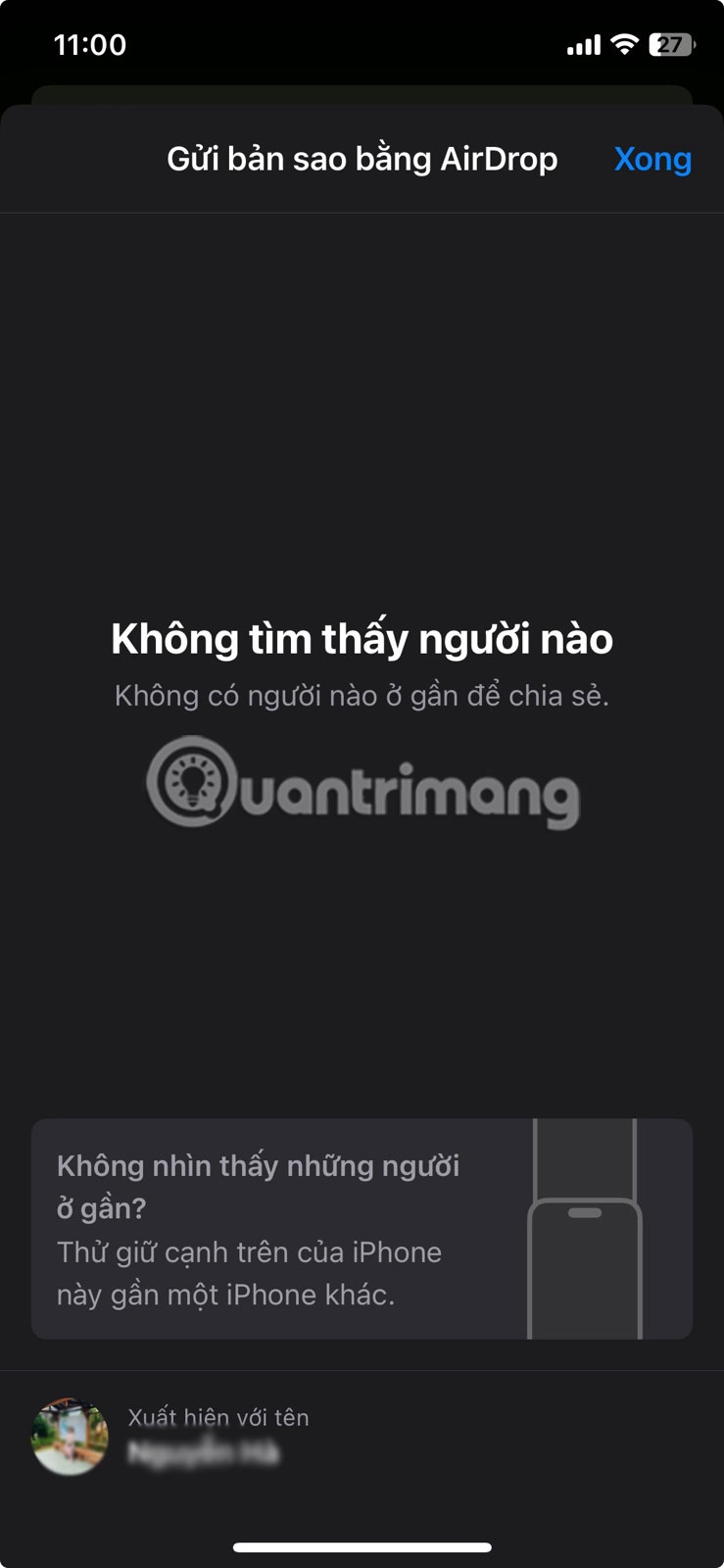 Chọn người nhận