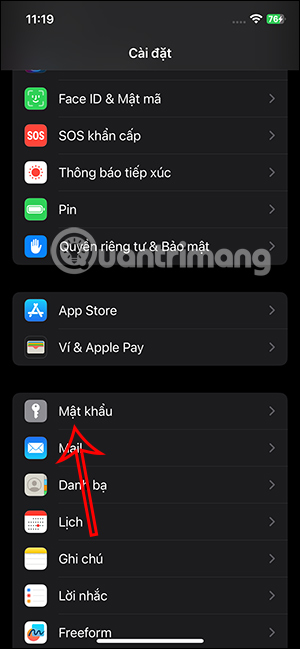 Mật khẩu lưu trên điện thoại