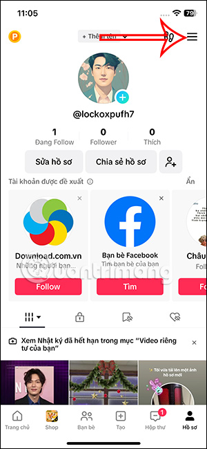 Tùy chỉnh TikTok