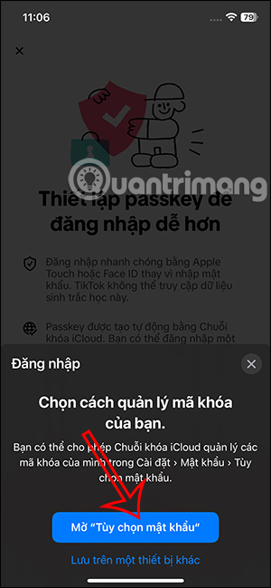 Mã khóa đăng nhập TikTok