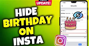 Hướng dẫn ẩn sinh nhật trên Instagram