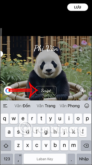 Đổi phông chữ viết lên ảnh Zalo