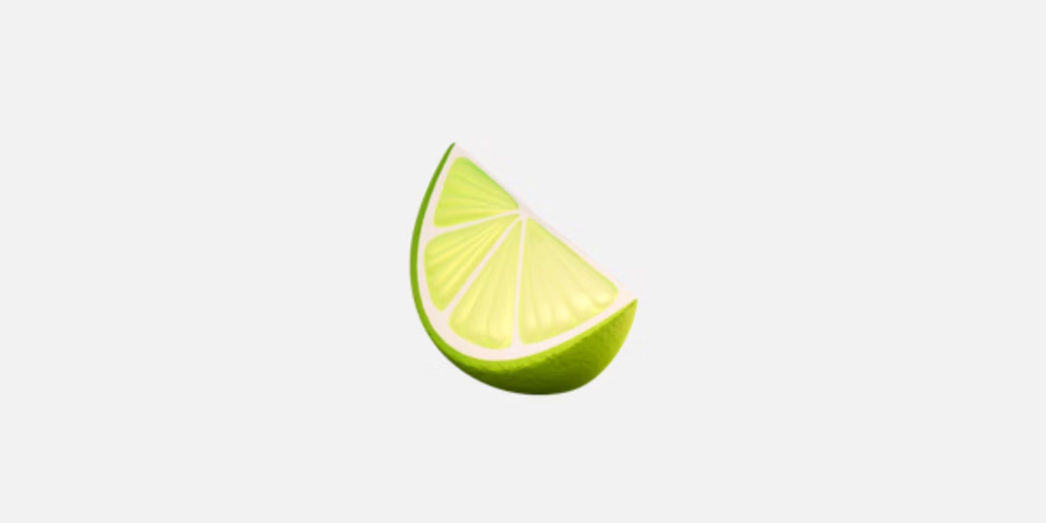 Emoji Miếng chanh xanh