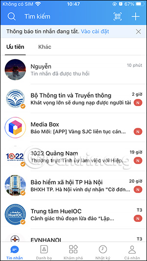 Tìm kiếm số điện thoại Zalo