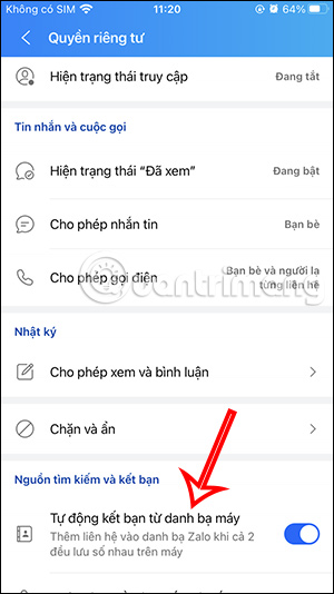 Tự động kết bạn Zalo qua danh bạ