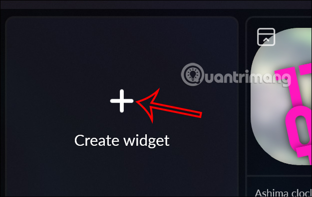 Tự tạo widget trên Smart Widgets