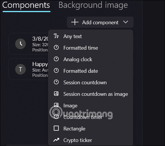 Chỉnh kiểu hiển thị widget Smart Widgets
