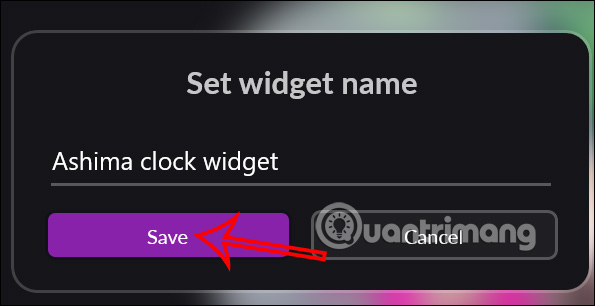 Hiển thị widget đồng hồ Smart Widgets