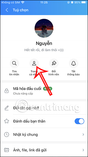 Trang cá nhân Zalo