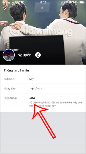 Số điện thoại bạn bè trên Zalo điện thoại 