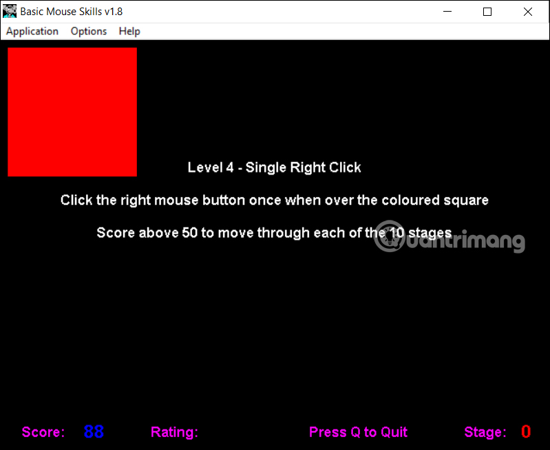 Bài 4 luyện nhấp chuột phải Basic Mouse Skills