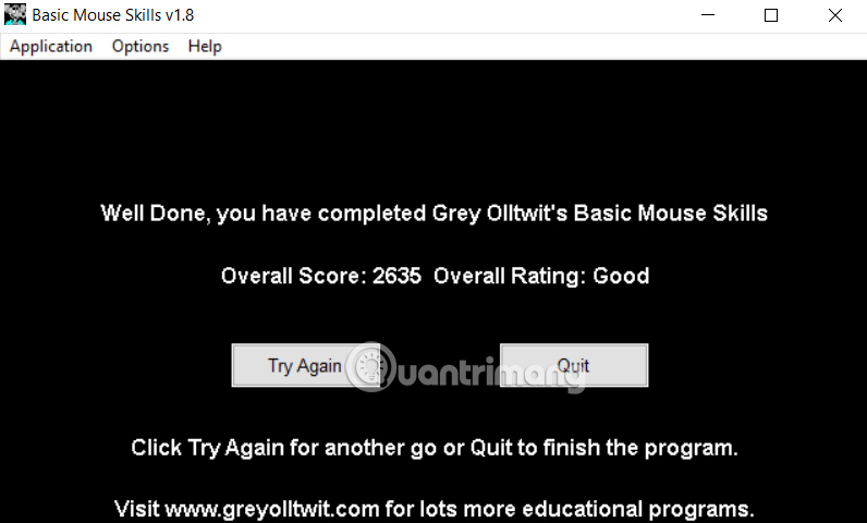 Đánh giá trên Basic Mouse Skills