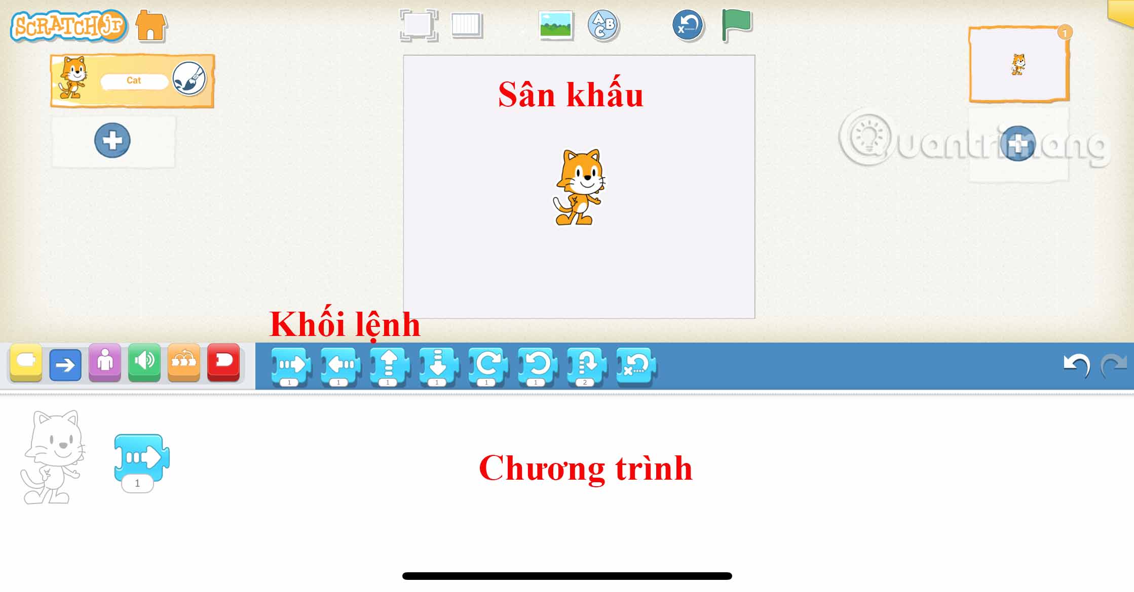 Giao diện ScratchJR