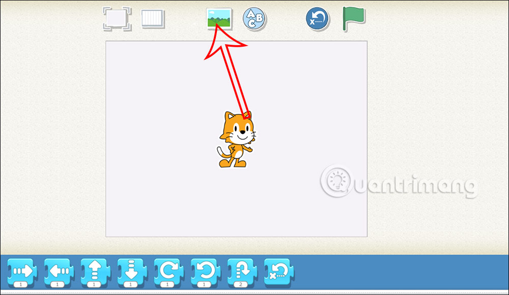 Đổi nền hình nền ScratchJR