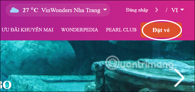 Đặt vé trên Vinwonders