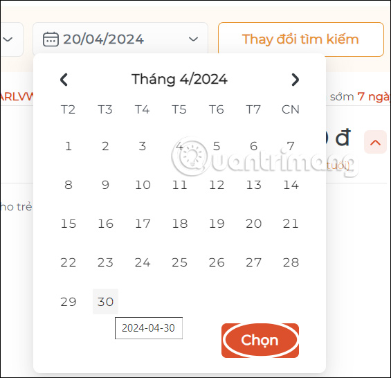Chọn ngày mua vé Grand World Hà Nội